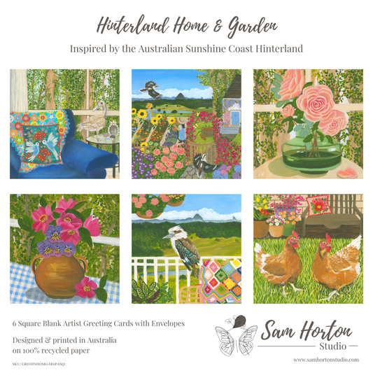 Hinterland Home & Garden | 6 Pack Greeting Cards - Sam Horton Studio
