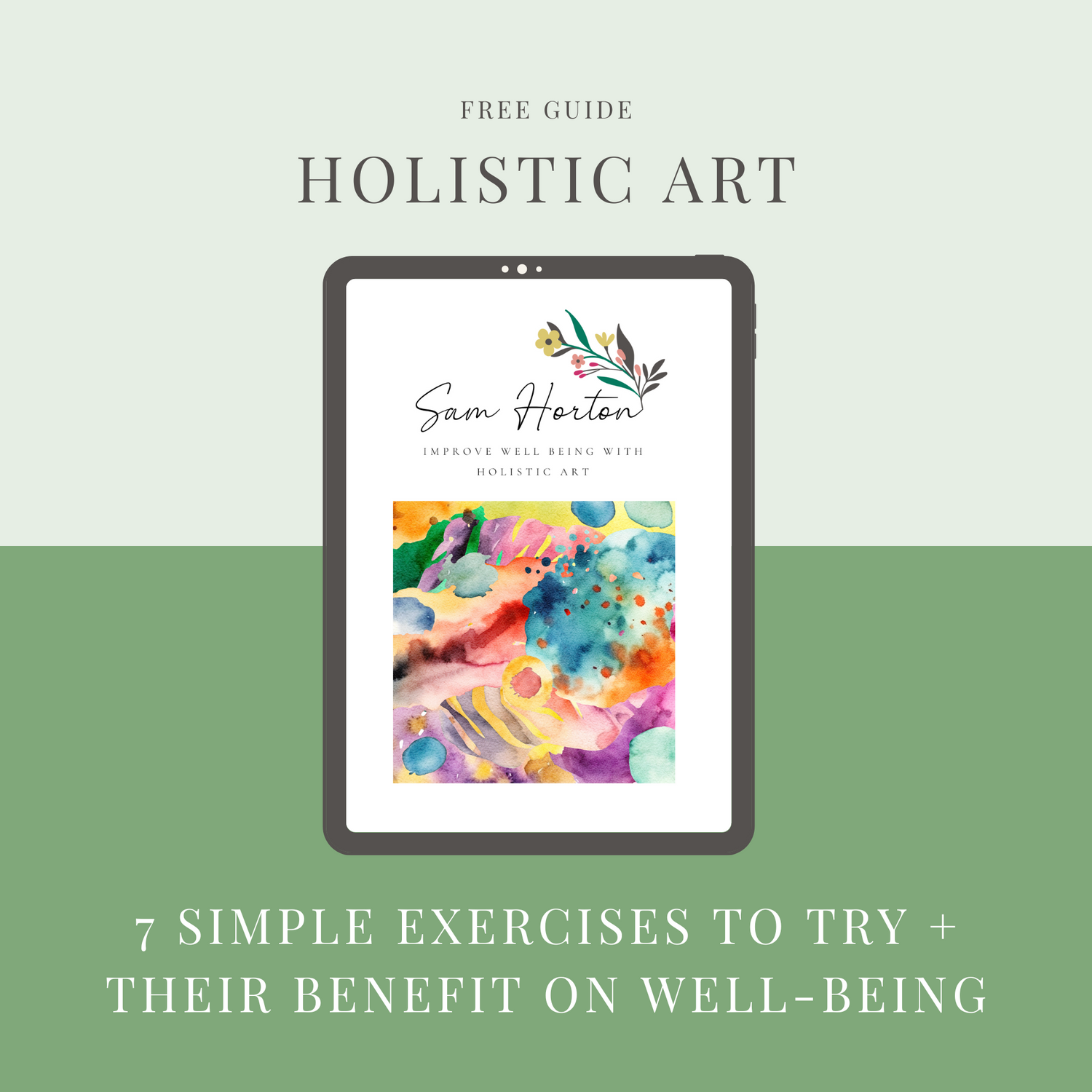 Holistic Art Freebie - 7 Simple Exercises to Try + Their Benefit on Well-being