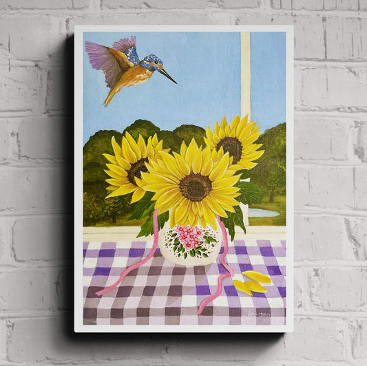 Purple Fisherman & Sunshine | Art Print