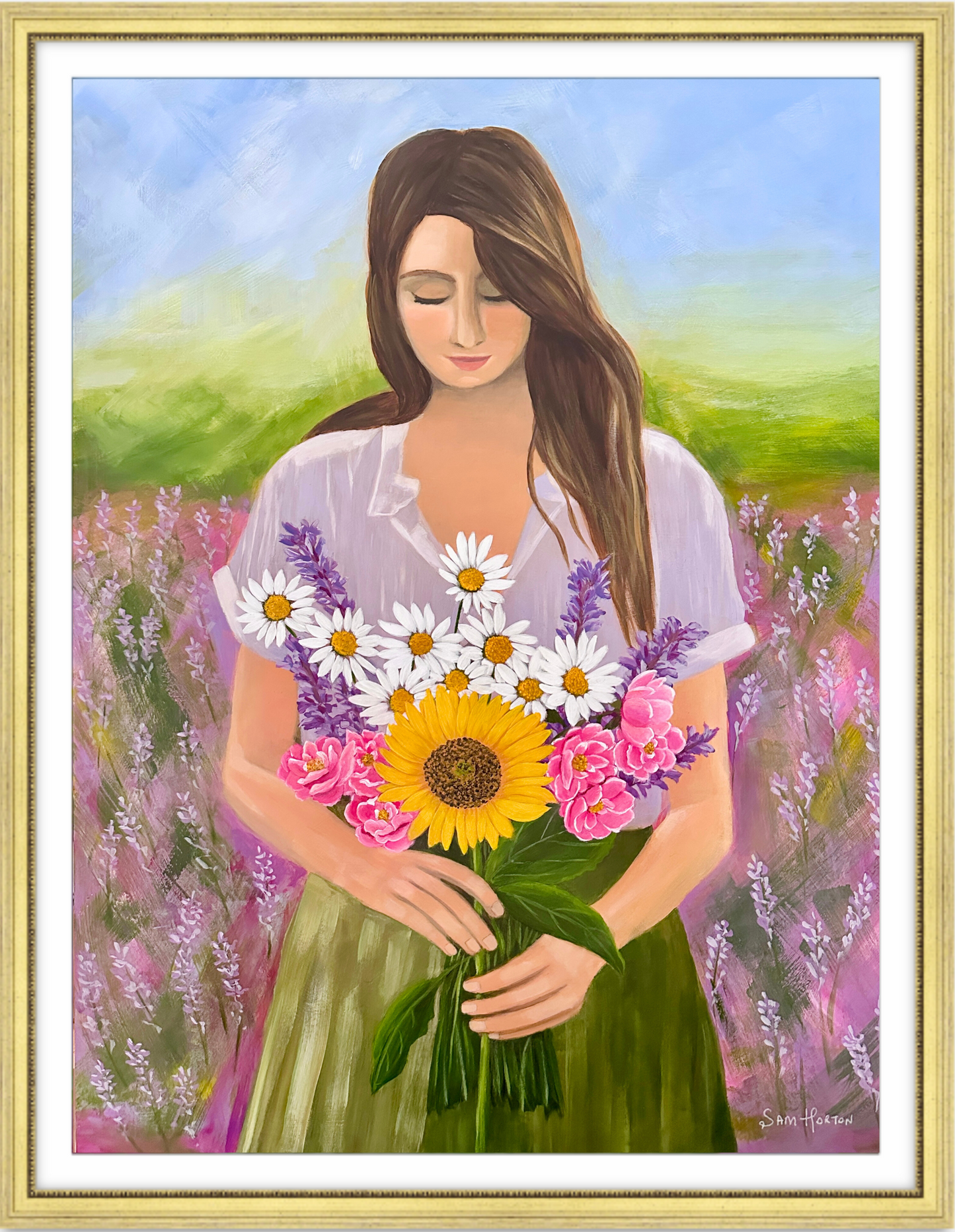 GRATITUDE Original Painting - Sam Horton Studio