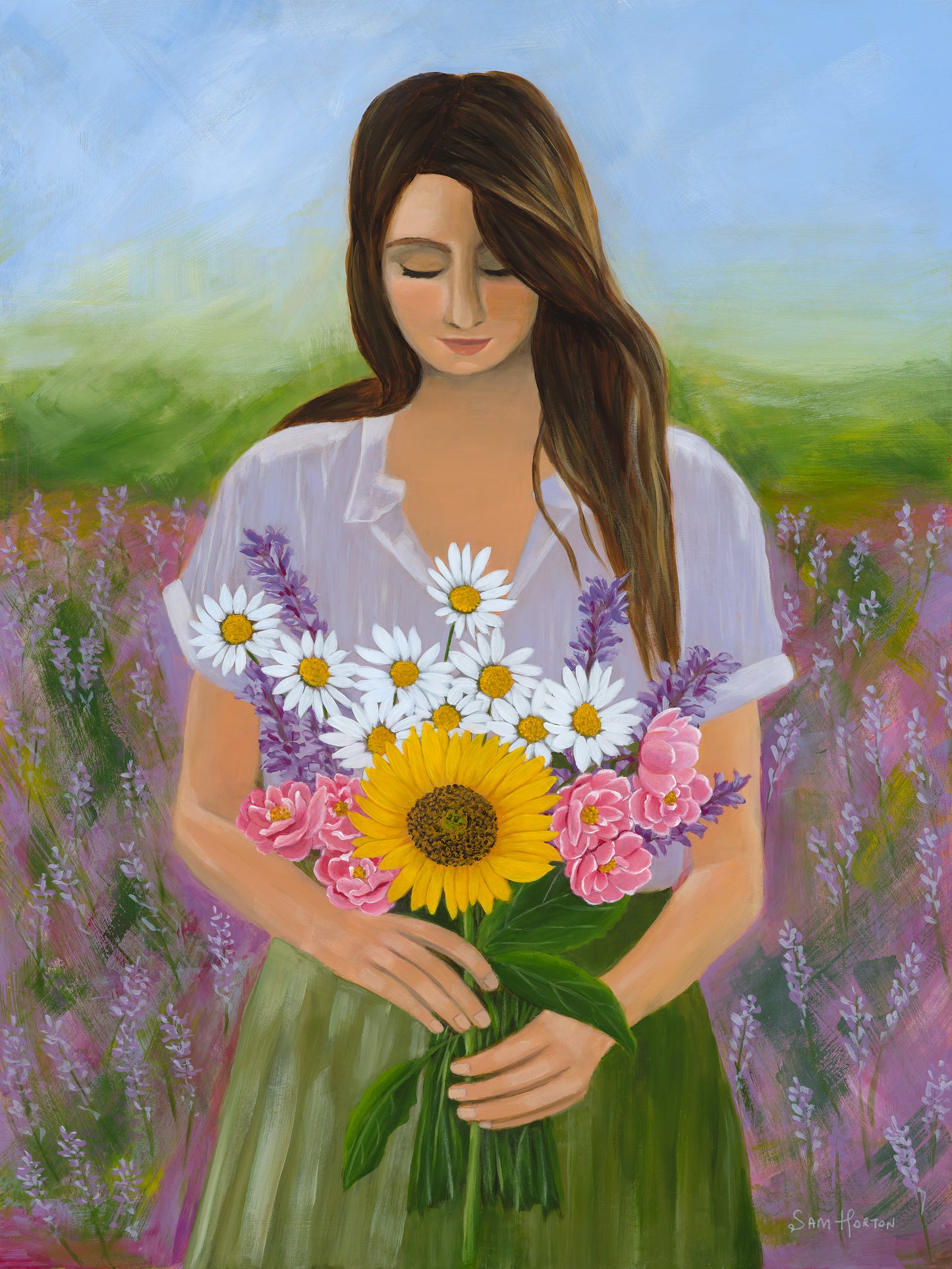 GRATITUDE Original Painting - Sam Horton Studio