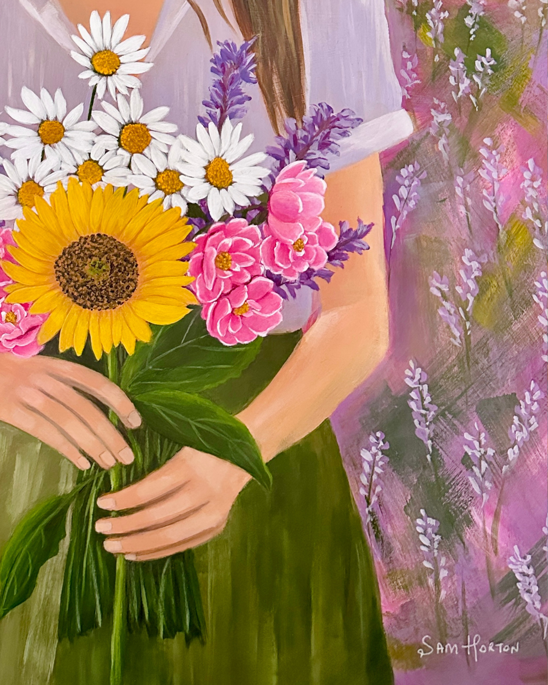 GRATITUDE Original Painting - Sam Horton Studio