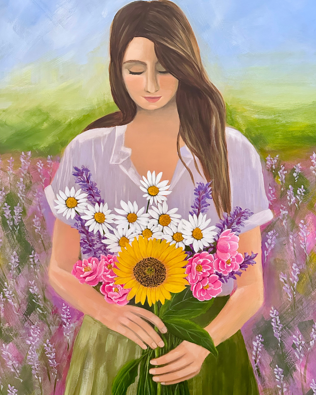 GRATITUDE Original Painting - Sam Horton Studio