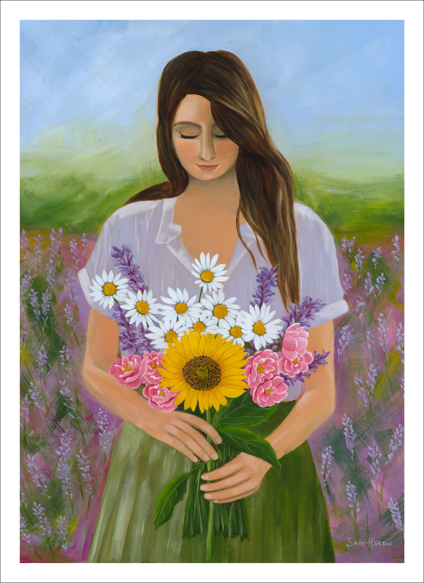Gratitude *Portrait* Ltd Ed. A3 Paper Print - Sam Horton Studio