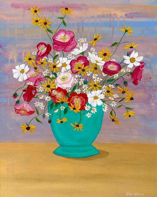 "Happiness in a Vase" | Original Artwork - Sam Horton Studio