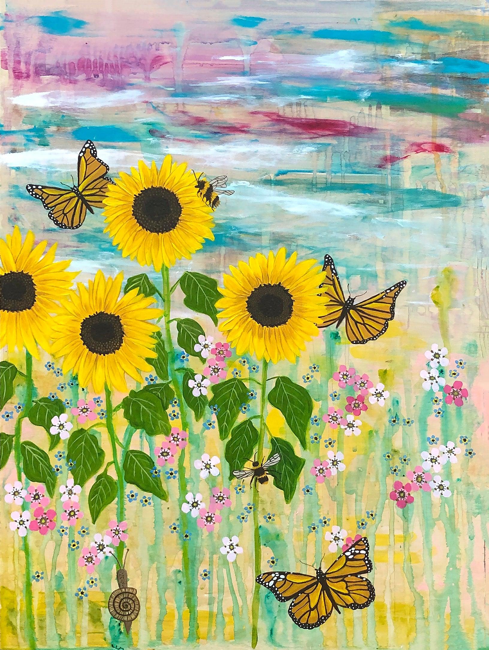 "Sunflower Meadow" | Original Artwork - Sam Horton Studio